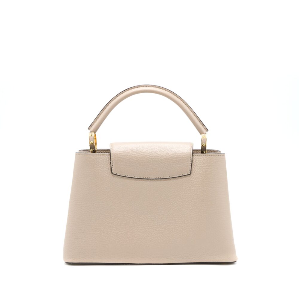 AAA Replica Louis Vuitton LV CAPUCINE MM TAURILLON GALET GHW
