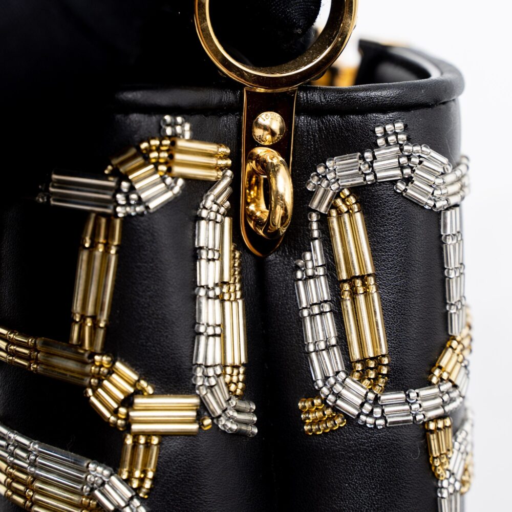 AAA Replica Louis Vuitton LV CAPUCINES BB 21FW LIMITED EDITION CALFSKIN BLACK/MULTICOLOUR GHW