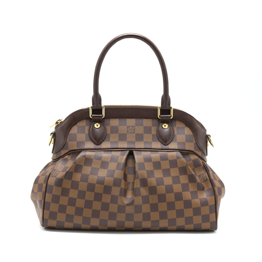 AAA Replica Louis Vuitton LV TREVI PM DAMIER EBENE GHW