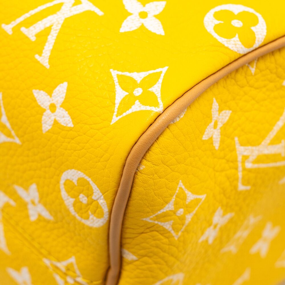AAA Replica Louis Vuitton LV SPEEDY P9 BANDOULIÈRE 25 MONOGRAM SOFT CALFSKIN JAUNE MAT GHW