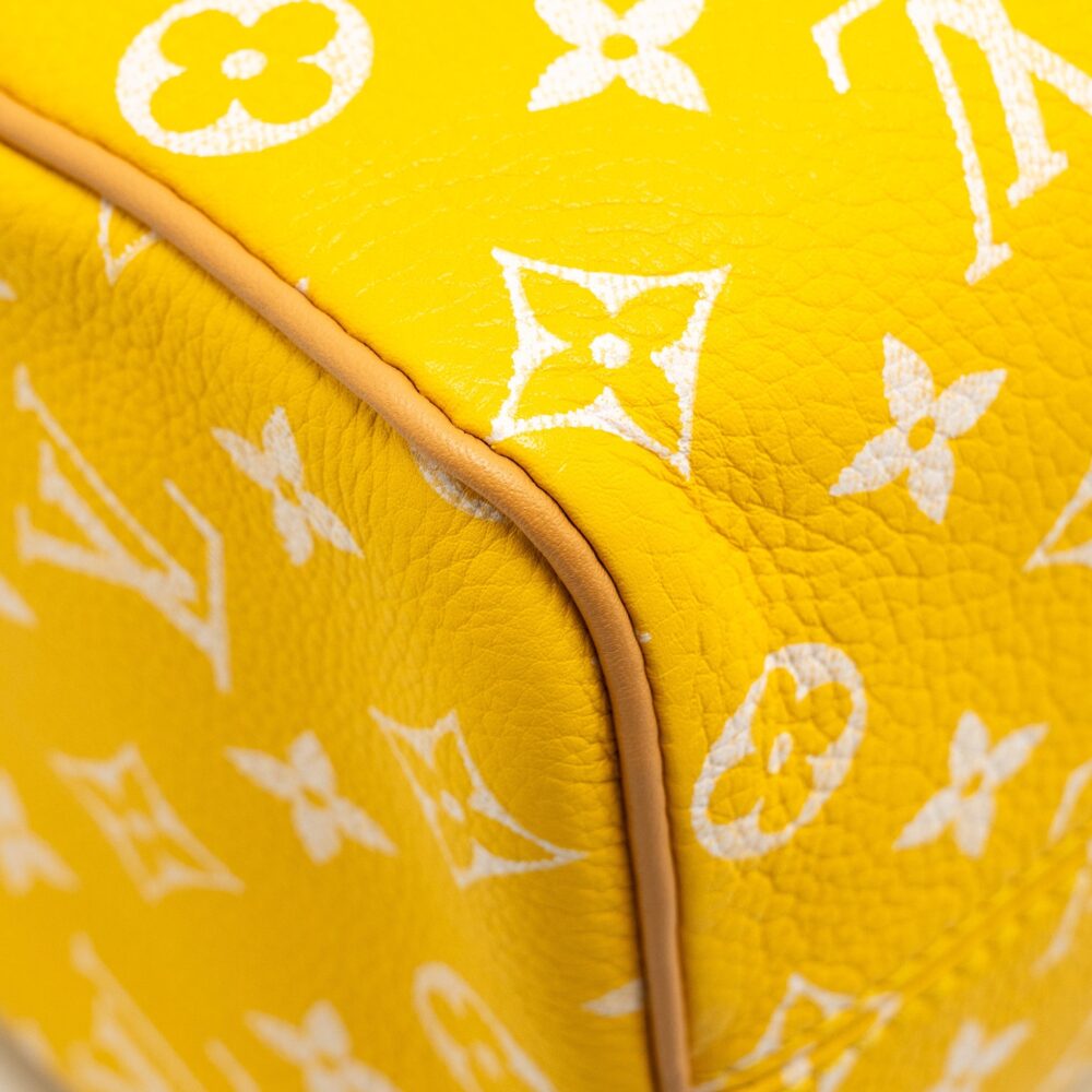 AAA Replica Louis Vuitton LV SPEEDY P9 BANDOULIÈRE 25 MONOGRAM SOFT CALFSKIN JAUNE MAT GHW