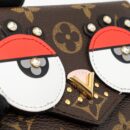 AAA Replica Louis Vuitton LV PORTE FOYLE VICTORINE LOVELY BIRD COMPACT WALLET MONOGRAM CANVAS / RED GHW