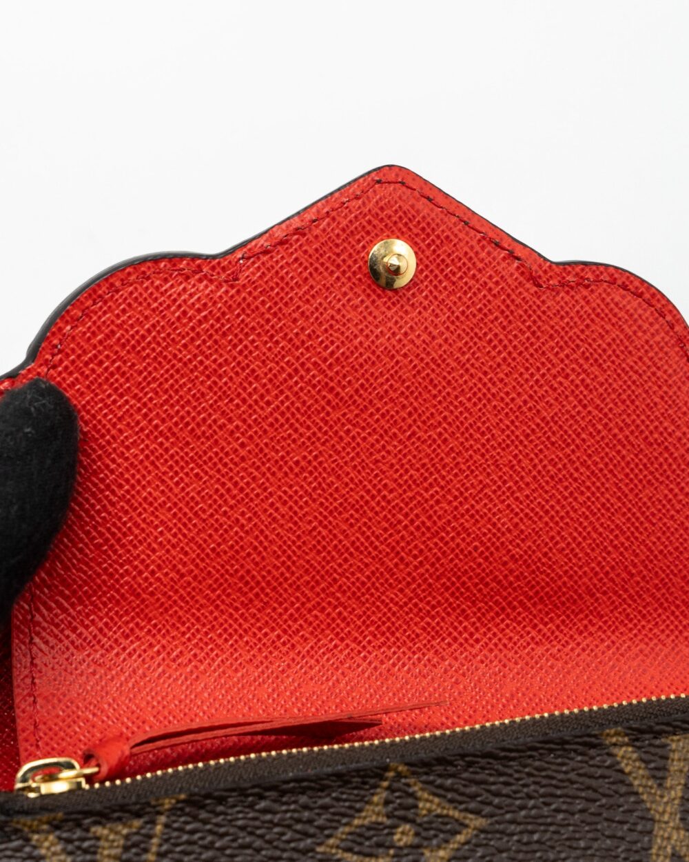 AAA Replica Louis Vuitton LV PORTE FOYLE VICTORINE LOVELY BIRD COMPACT WALLET MONOGRAM CANVAS / RED GHW