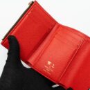 AAA Replica Louis Vuitton LV PORTE FOYLE VICTORINE LOVELY BIRD COMPACT WALLET MONOGRAM CANVAS / RED GHW