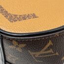 AAA Replica Louis Vuitton LV BOURSICOT CHAIN BAG REVERSE MONOGRAM CANVAS/LEATHER BLACK HARDWARE