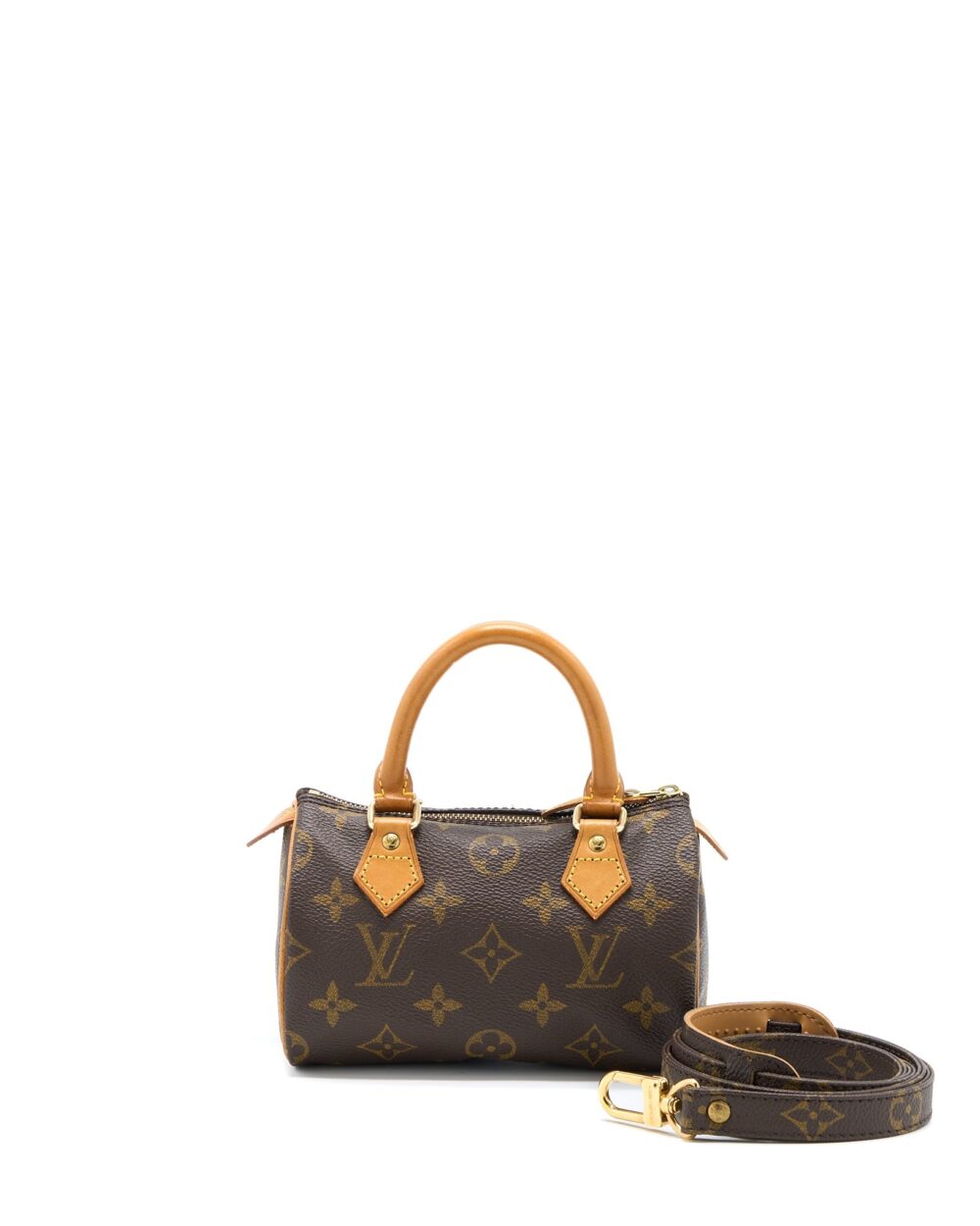 AAA Replica Louis Vuitton LV VINTAGE NANO SPEEDY MONOGRAM CANVAS GHW