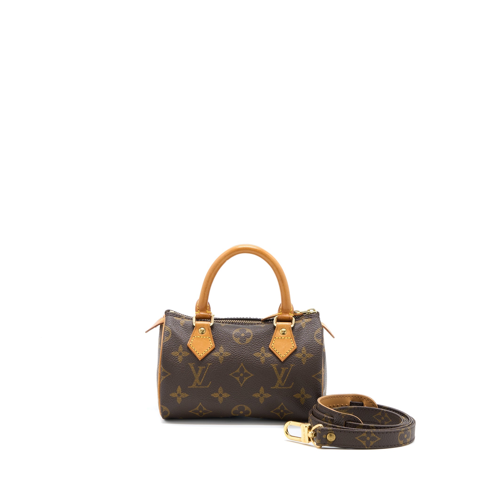 AAA Replica Louis Vuitton LV VINTAGE NANO SPEEDY MONOGRAM CANVAS GHW