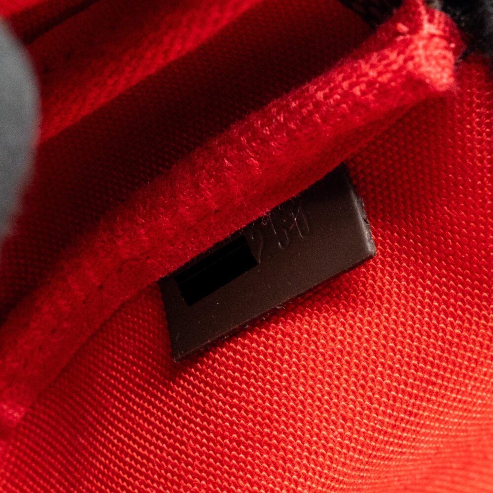 AAA Replica Louis Vuitton LV MINI POCHETTE DAMIER EBENE GHW