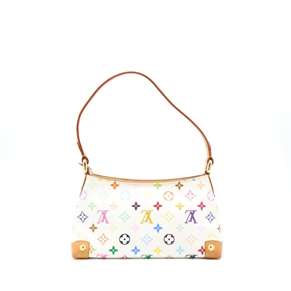 AAA Replica Louis Vuitton LV VINTAGE ELIZA SHOULDER BAG WHITE/MULTICOLOUR GHW