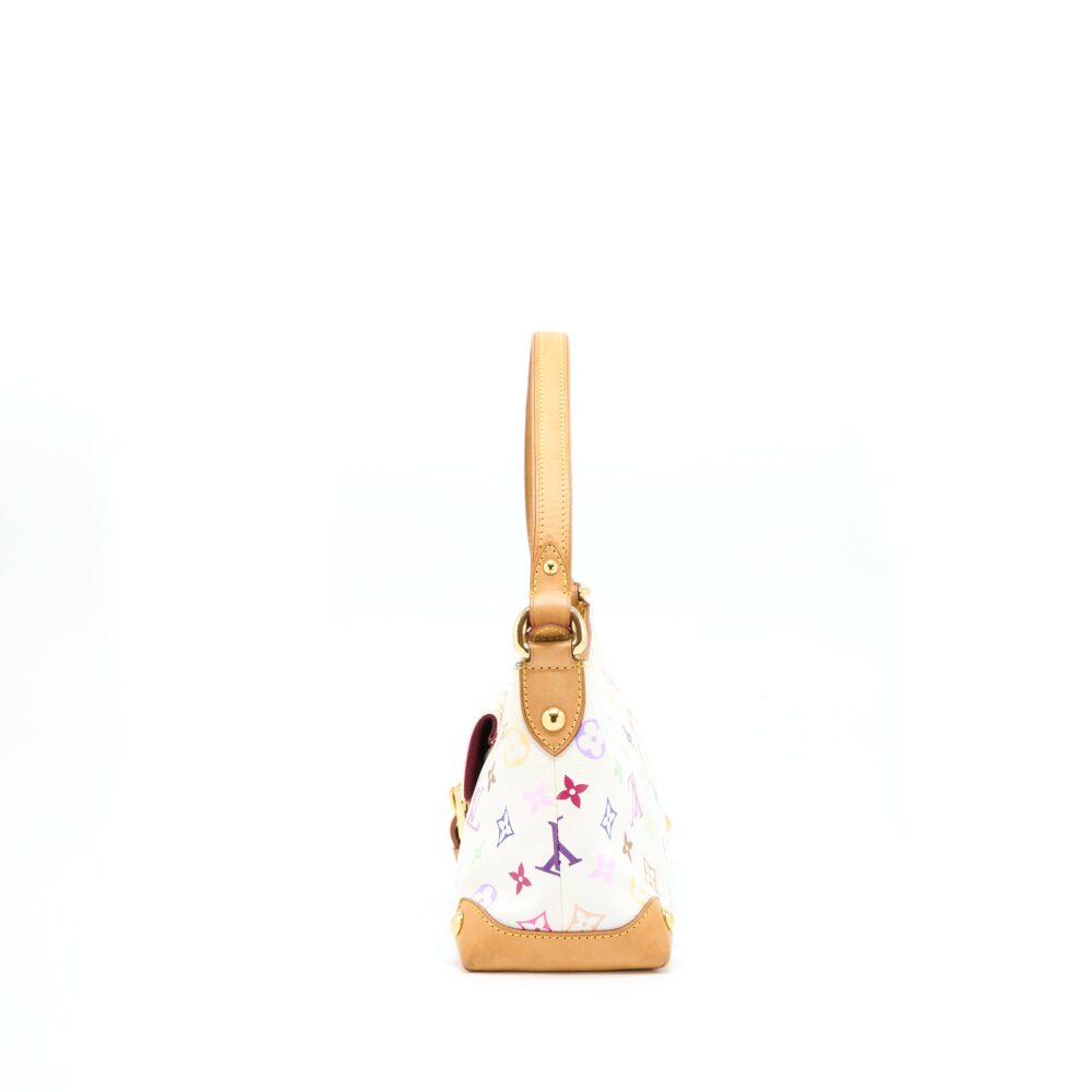 AAA Replica Louis Vuitton LV VINTAGE ELIZA SHOULDER BAG WHITE/MULTICOLOUR GHW