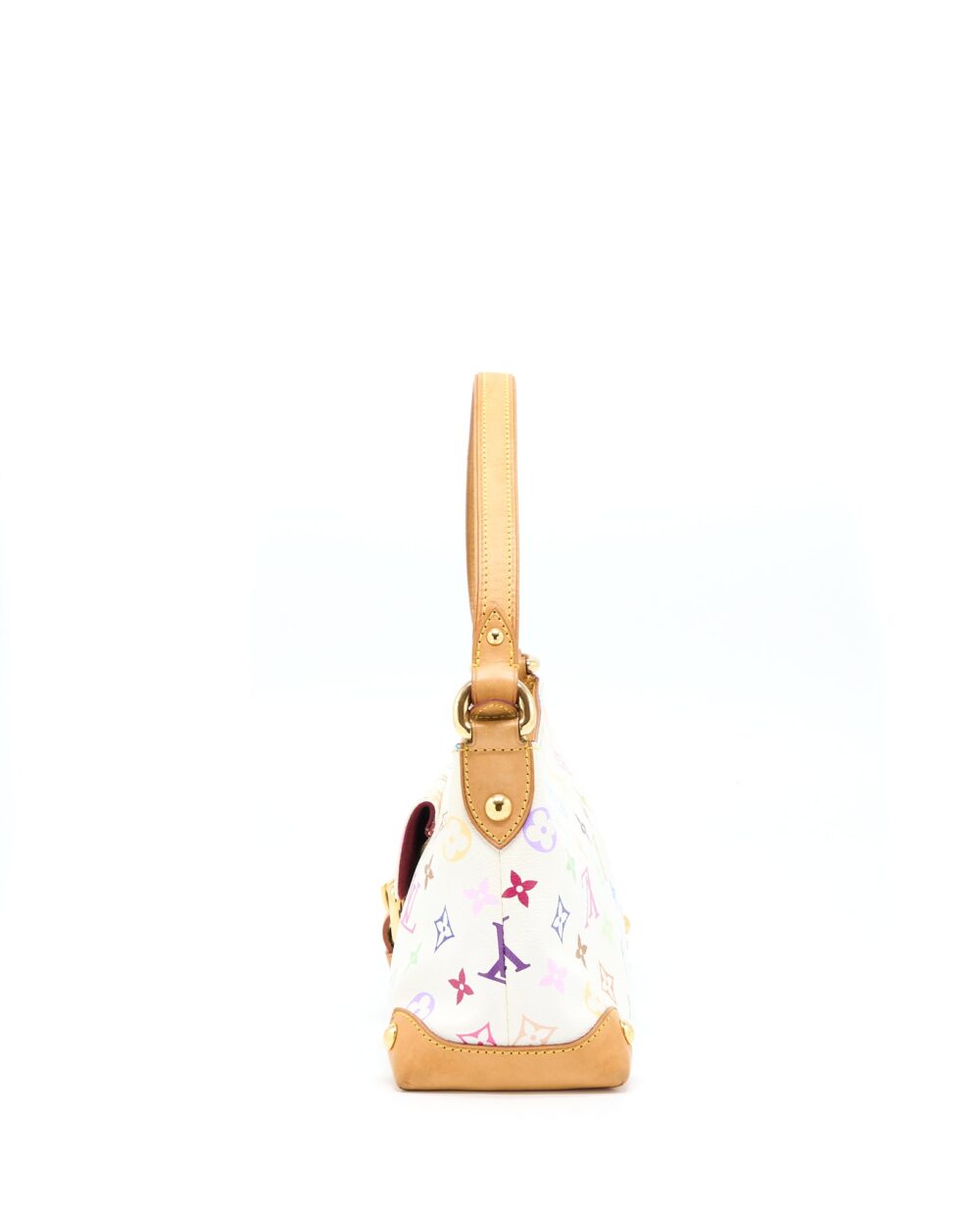 AAA Replica Louis Vuitton LV VINTAGE ELIZA SHOULDER BAG WHITE/MULTICOLOUR GHW