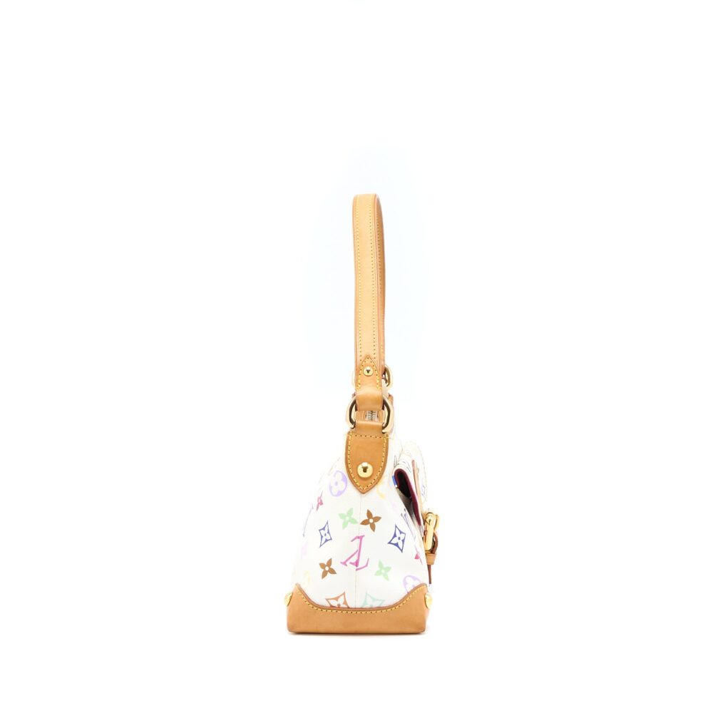 AAA Replica Louis Vuitton LV VINTAGE ELIZA SHOULDER BAG WHITE/MULTICOLOUR GHW