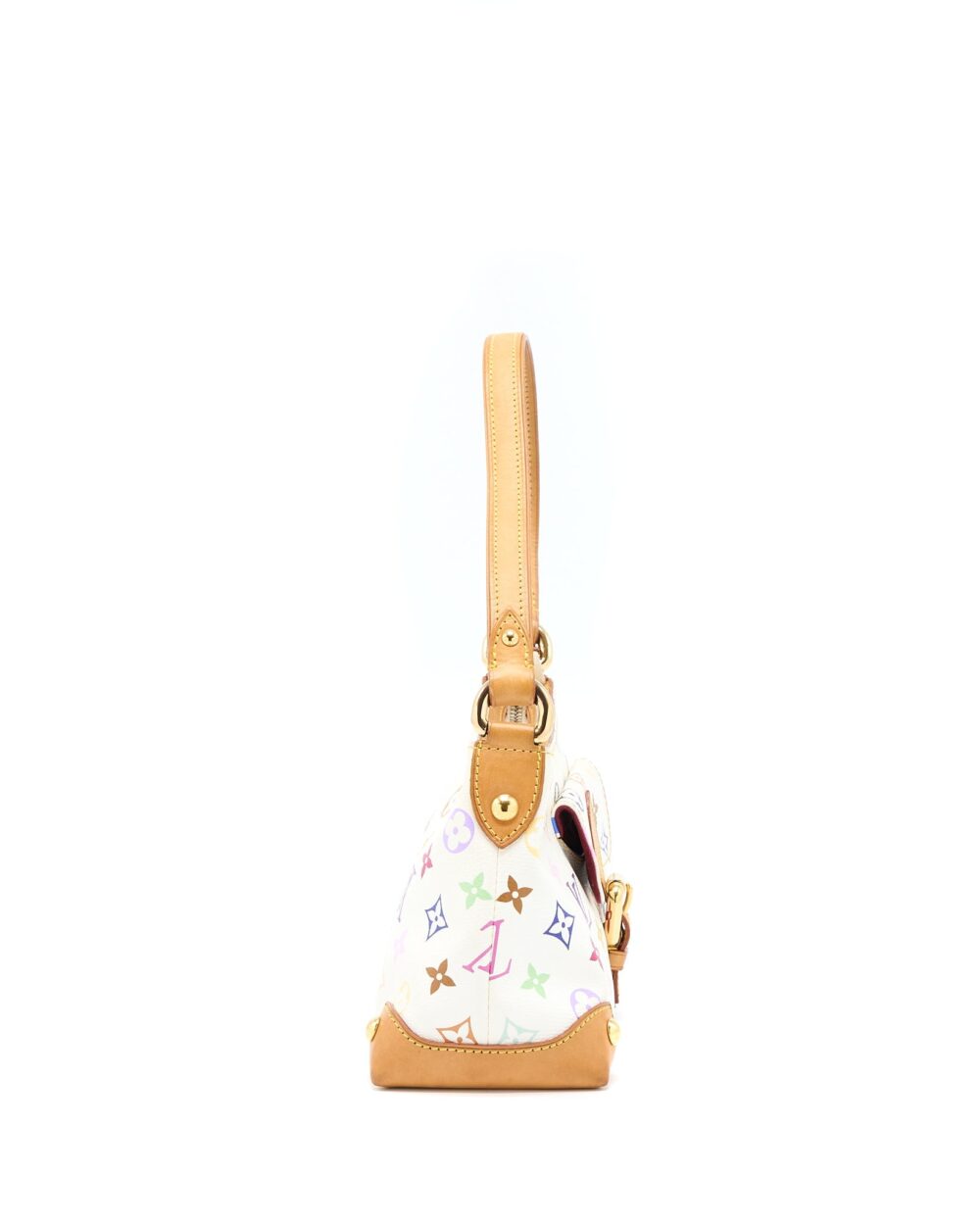 AAA Replica Louis Vuitton LV VINTAGE ELIZA SHOULDER BAG WHITE/MULTICOLOUR GHW