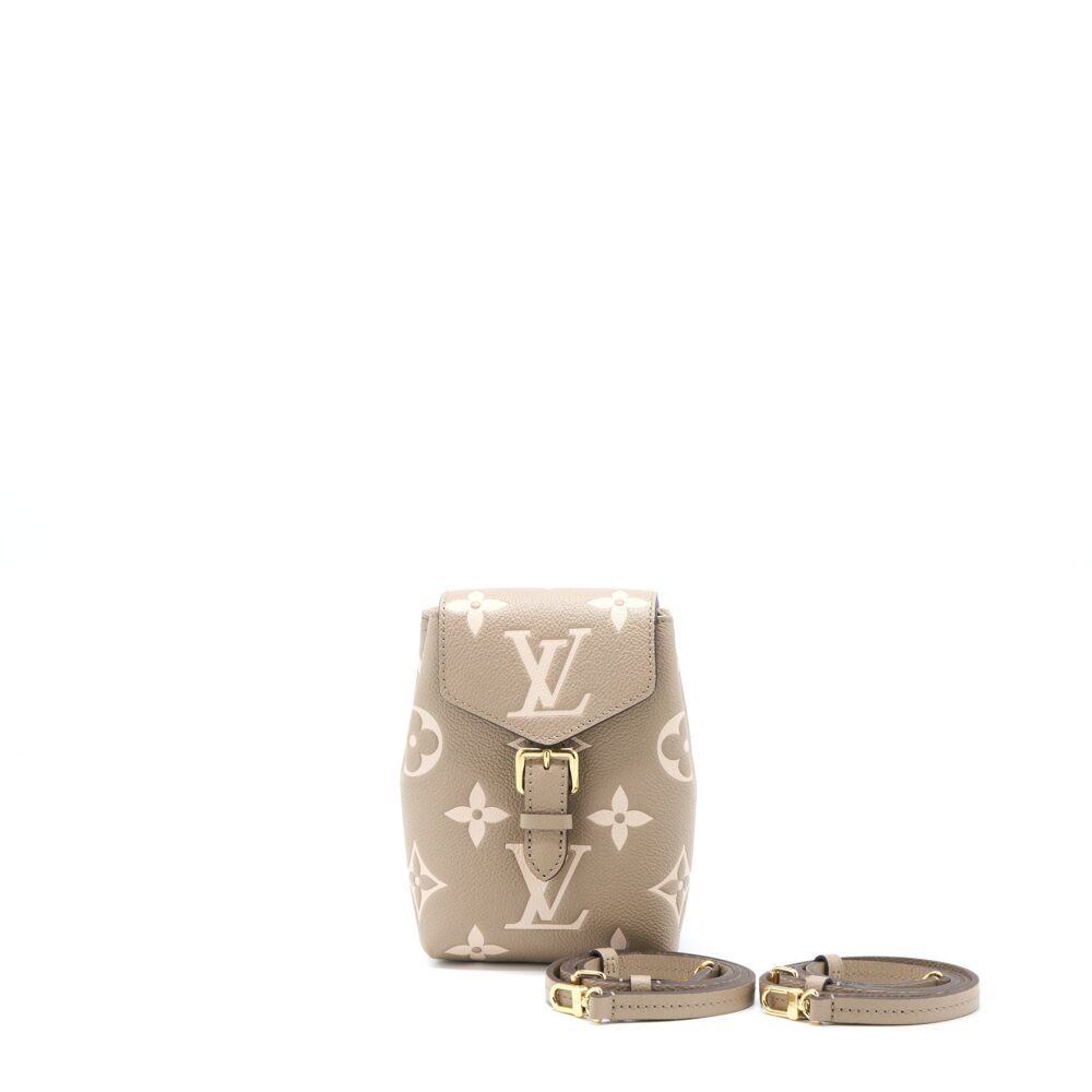 AAA Replica Louis Vuitton LV TINY BACKPACK MONOGRAM EMPREINTE TOURTERELLE BEIGE/ CREAM GHW
