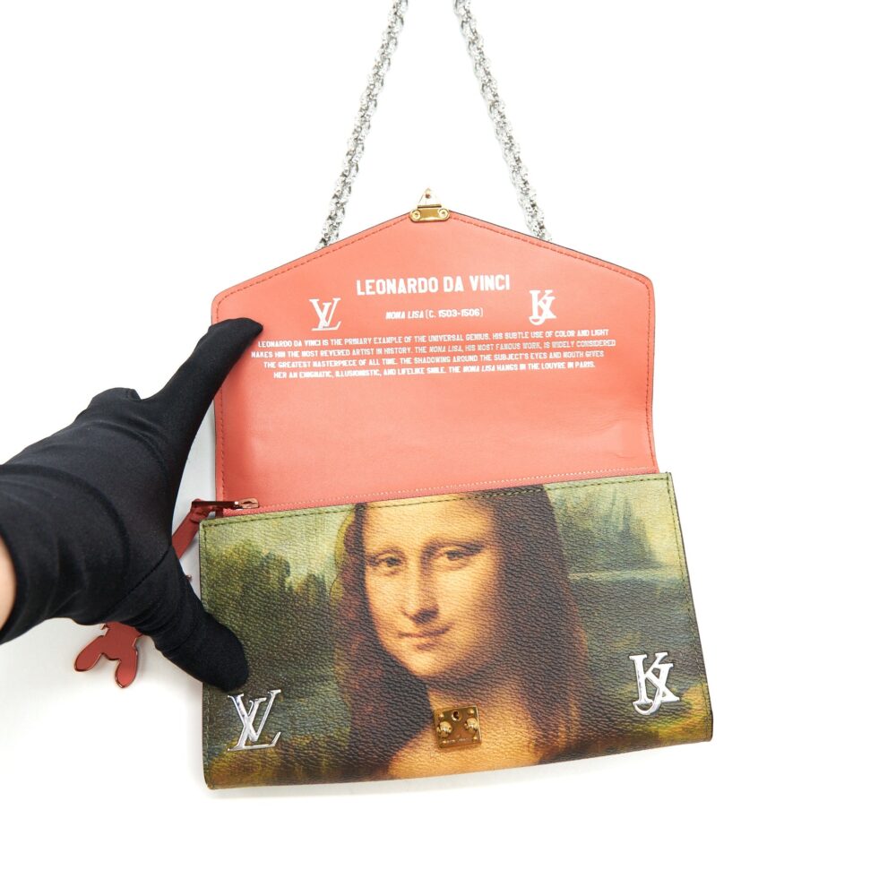 AAA Replica Louis Vuitton LV WALLET ON CHAIN JEFF KOONS DA VINCI LIMITED EDITION