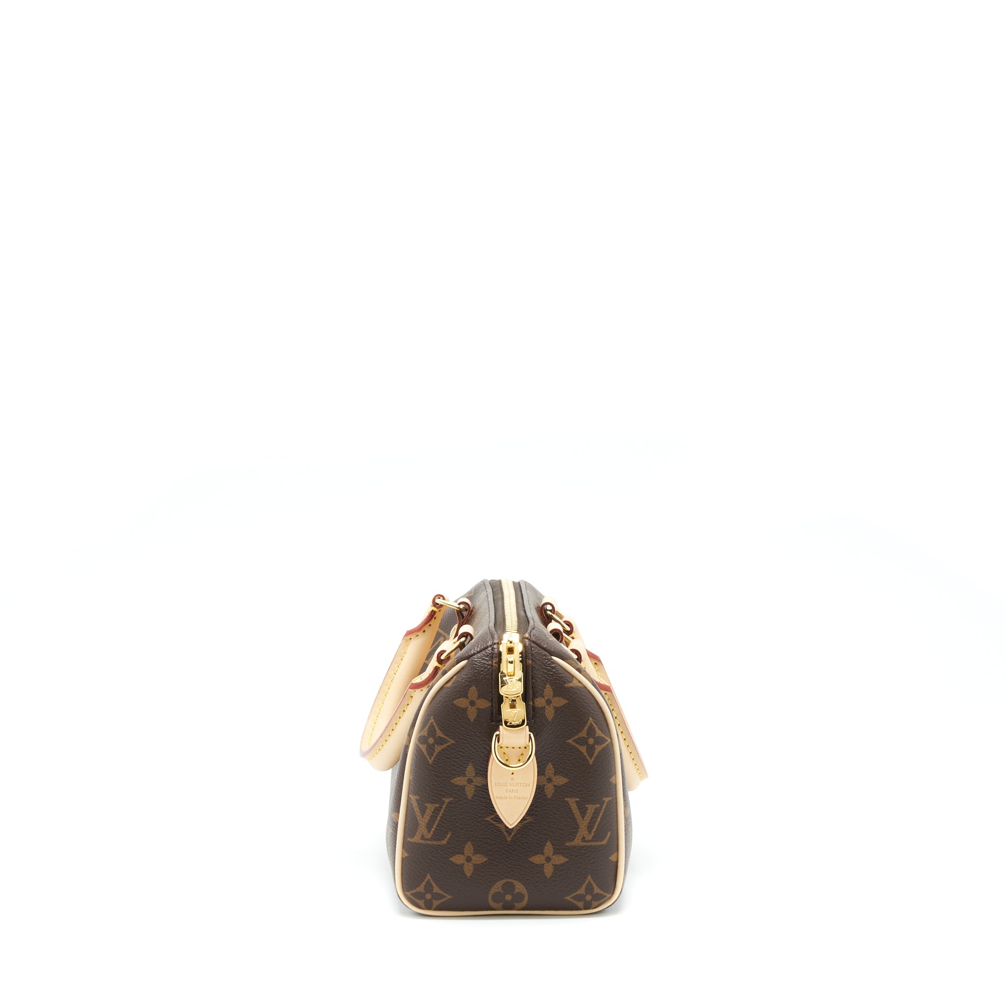 AAA Replica Louis Vuitton LV SPEEDY BANDOULIERE 20 MONOGRAM CANVAS/BLACK MULTICOLOUR STRAP