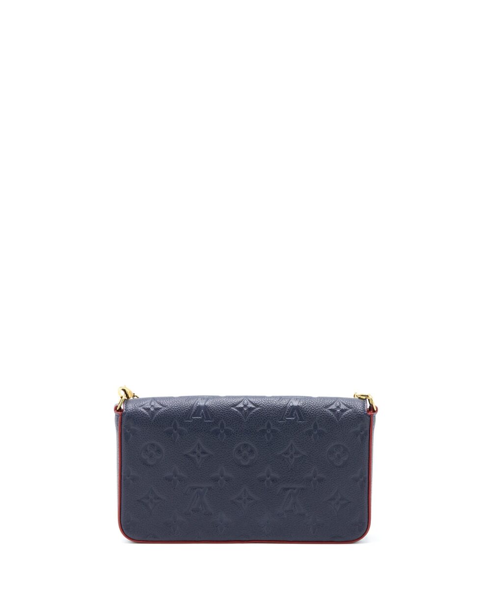 AAA Replica Louis Vuitton LV FELICIE POCHETTE MONOGRAM EMPREINTE NAVY GHW