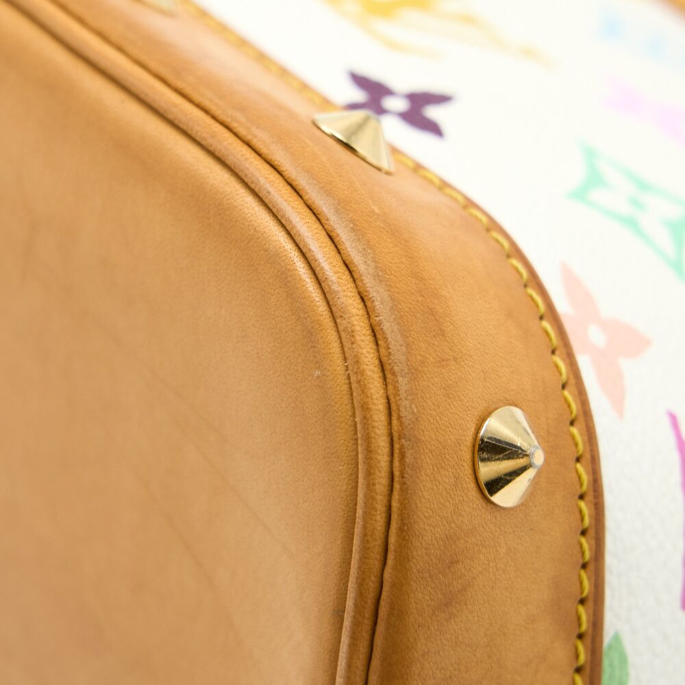AAA Replica Louis Vuitton LV ALMA BAG MONOGRAM CANVAS WHITE/MULTICOLOURED GHW