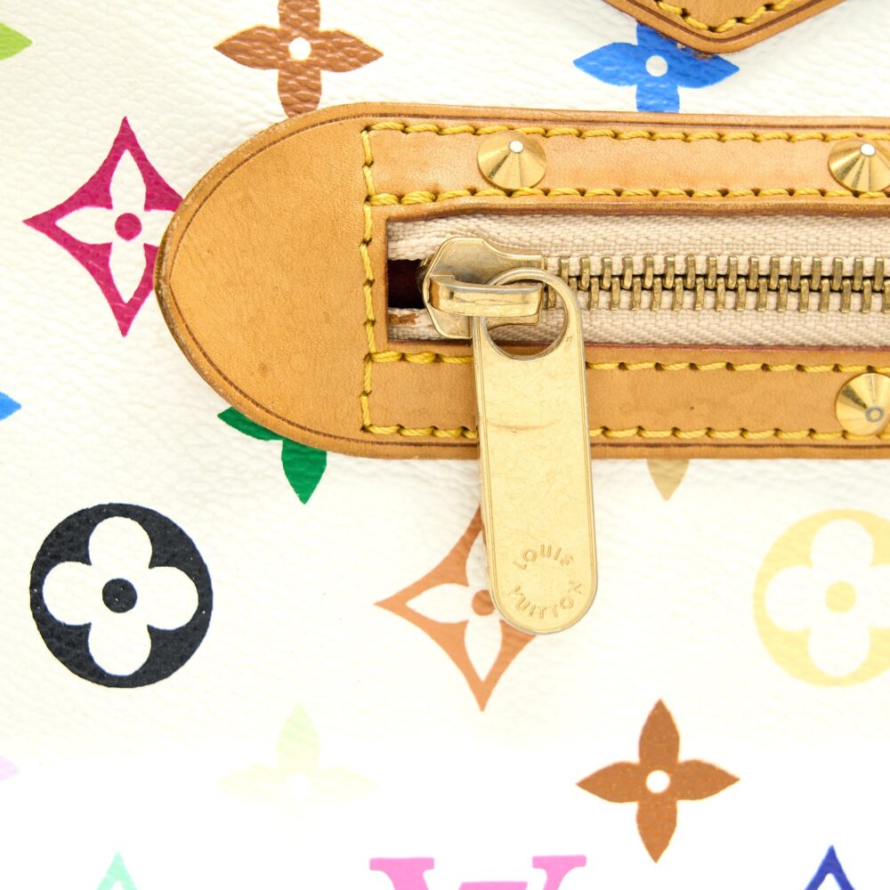 AAA Replica Louis Vuitton LV ALMA BAG MONOGRAM CANVAS WHITE/MULTICOLOURED GHW