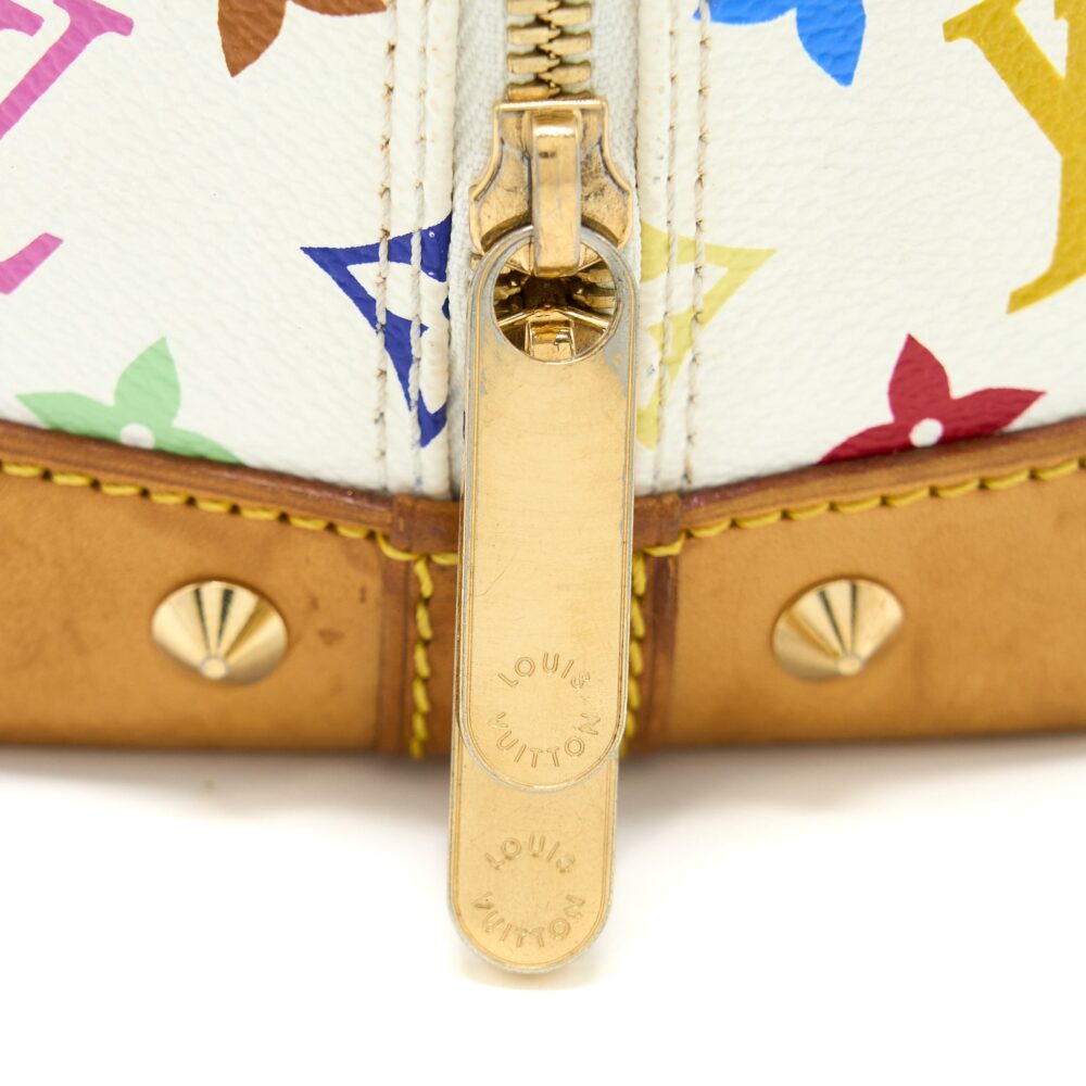 AAA Replica Louis Vuitton LV ALMA BAG MONOGRAM CANVAS WHITE/MULTICOLOURED GHW