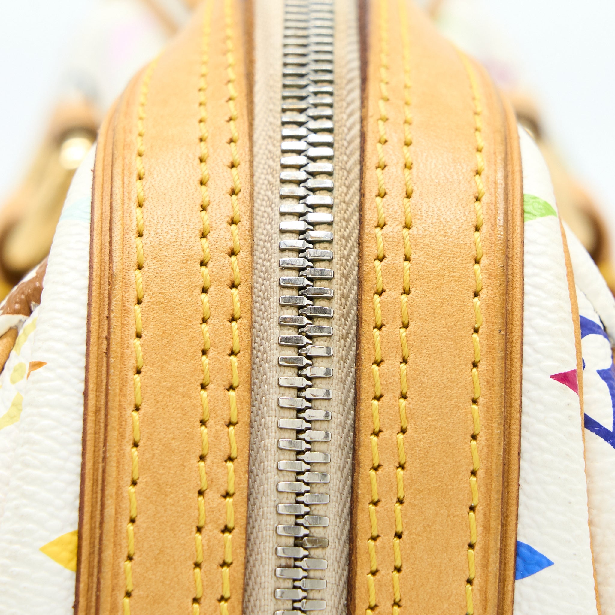 AAA Replica Louis Vuitton LV VINTAGE BOWLING BAG MONOGRAM CANVAS WHITE/MULTICOLOUR GHW