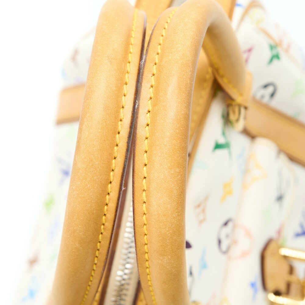 AAA Replica Louis Vuitton LV VINTAGE BOWLING BAG MONOGRAM CANVAS WHITE/MULTICOLOUR GHW