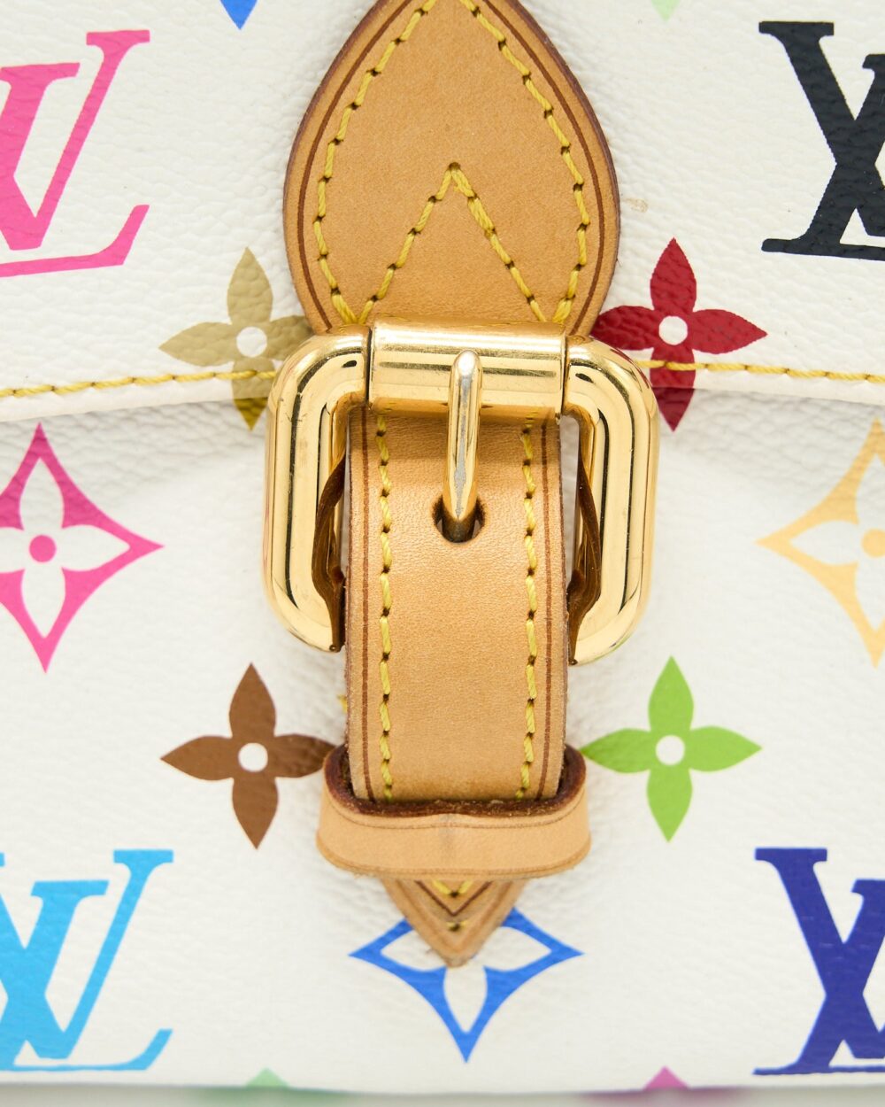 AAA Replica Louis Vuitton LV VINTAGE BOWLING BAG MONOGRAM CANVAS WHITE/MULTICOLOUR GHW