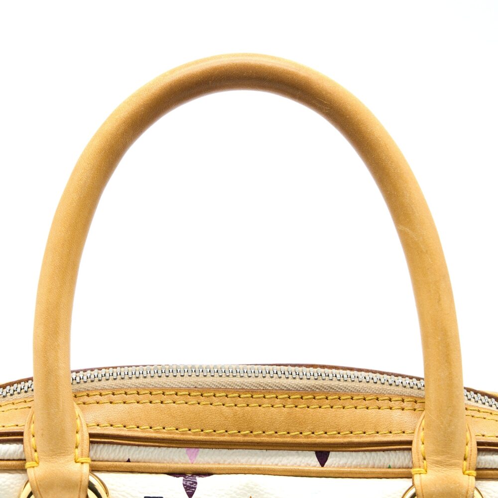 AAA Replica Louis Vuitton LV VINTAGE BOWLING BAG MONOGRAM CANVAS WHITE/MULTICOLOUR GHW