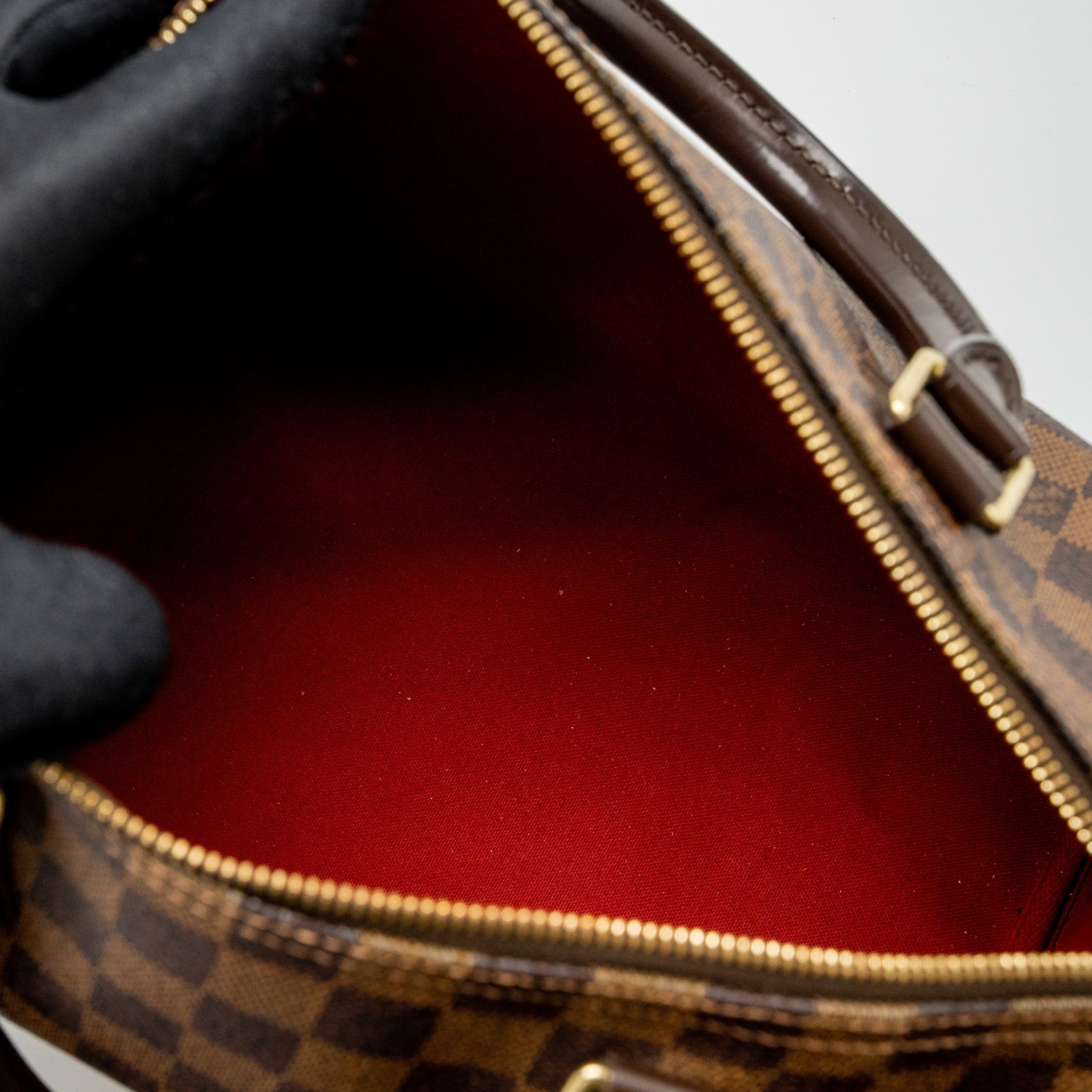 AAA Replica Louis Vuitton LV SPEEDY 30 DAMIER EBENE CANVAS GHW