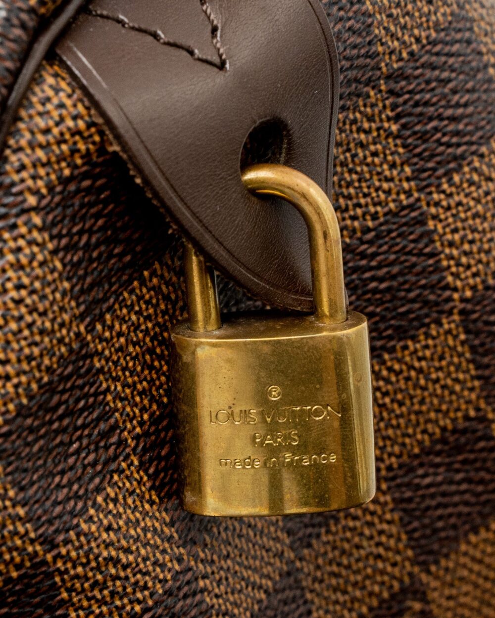 AAA Replica Louis Vuitton LV SPEEDY 30 DAMIER EBENE CANVAS GHW