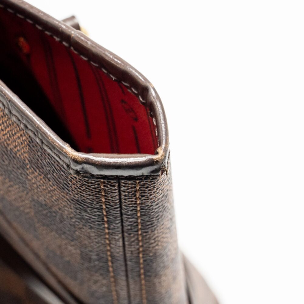 AAA Replica Louis Vuitton LV NEVERFULL GM DAMIER EBENE WITH GHW