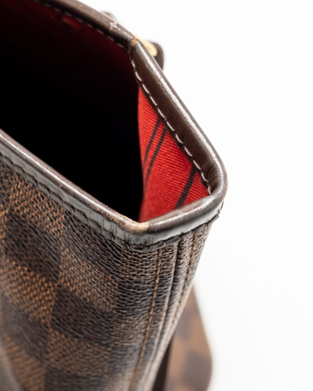 AAA Replica Louis Vuitton LV NEVERFULL GM DAMIER EBENE WITH GHW