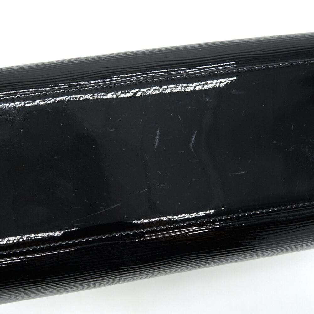 AAA Replica Louis Vuitton LV BOWLING BAG EPI PATENT BLACK