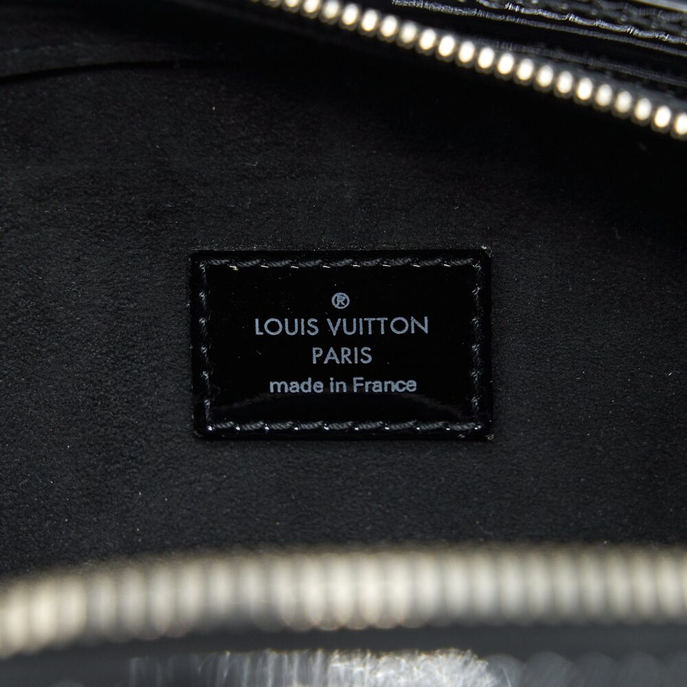 AAA Replica Louis Vuitton LV BOWLING BAG EPI PATENT BLACK