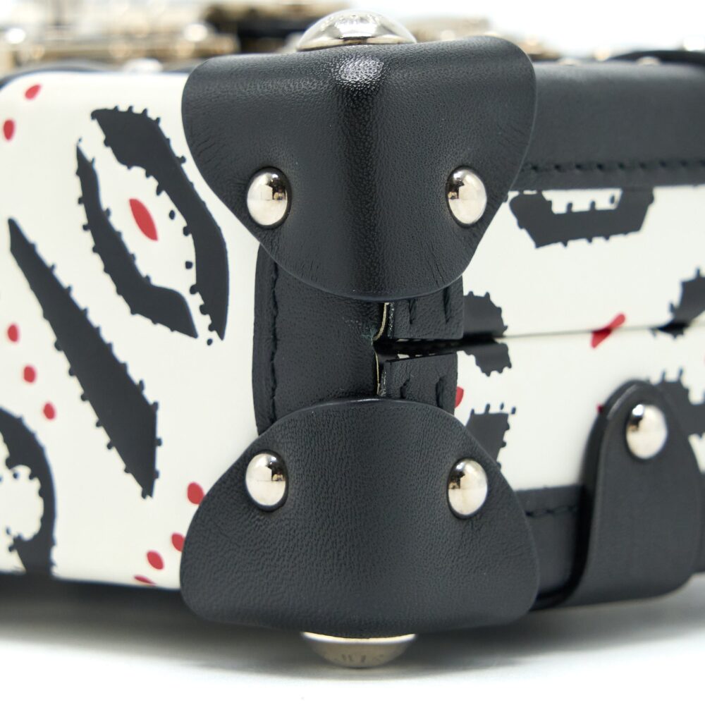 AAA Replica Louis Vuitton LV PETIT MALLET LIMITED EDITION BLACK / WHITE SHW