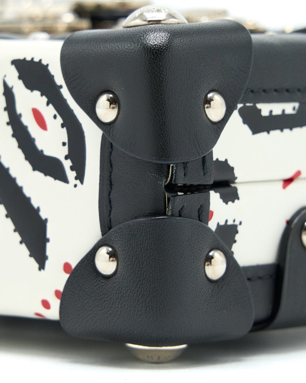 AAA Replica Louis Vuitton LV PETIT MALLET LIMITED EDITION BLACK / WHITE SHW