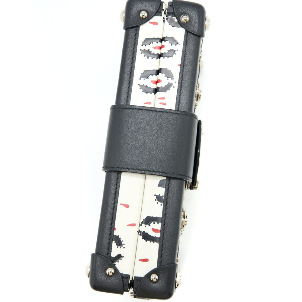 AAA Replica Louis Vuitton LV PETIT MALLET LIMITED EDITION BLACK / WHITE SHW
