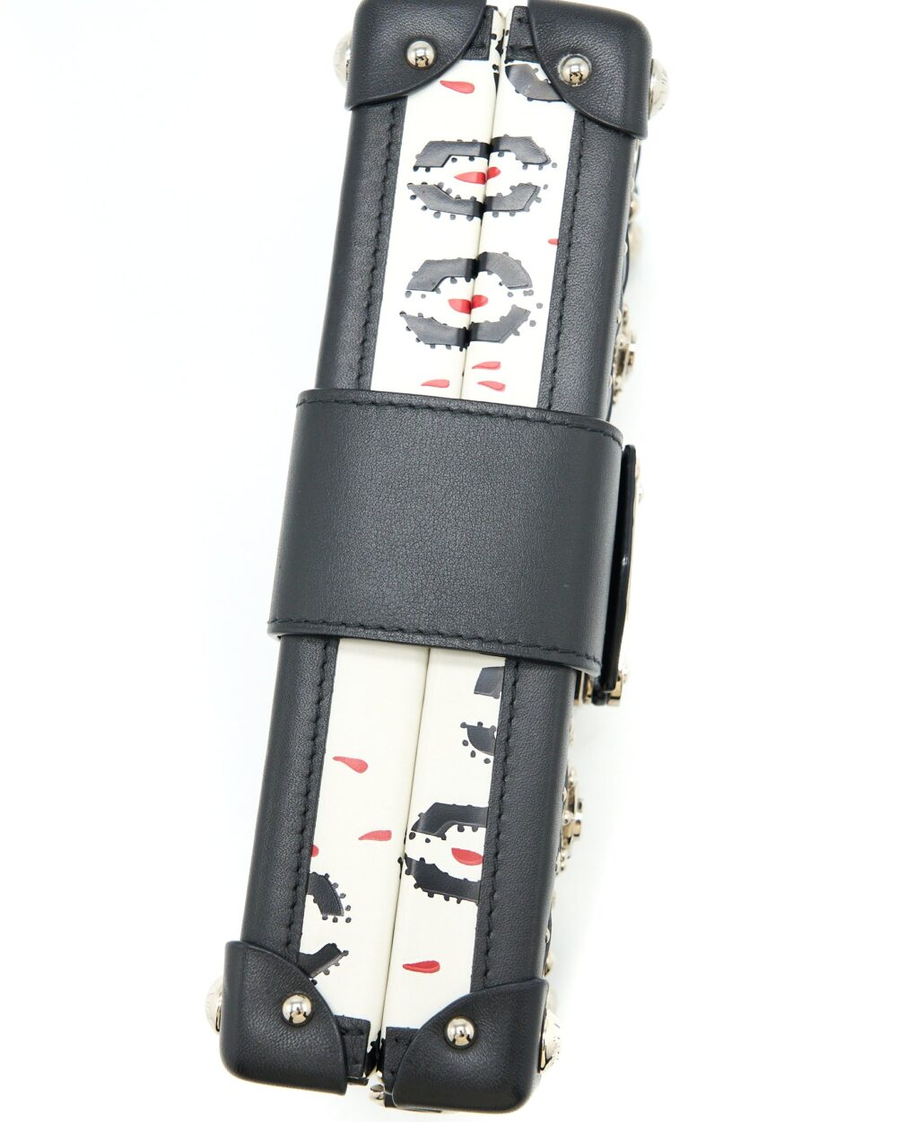 AAA Replica Louis Vuitton LV PETIT MALLET LIMITED EDITION BLACK / WHITE SHW