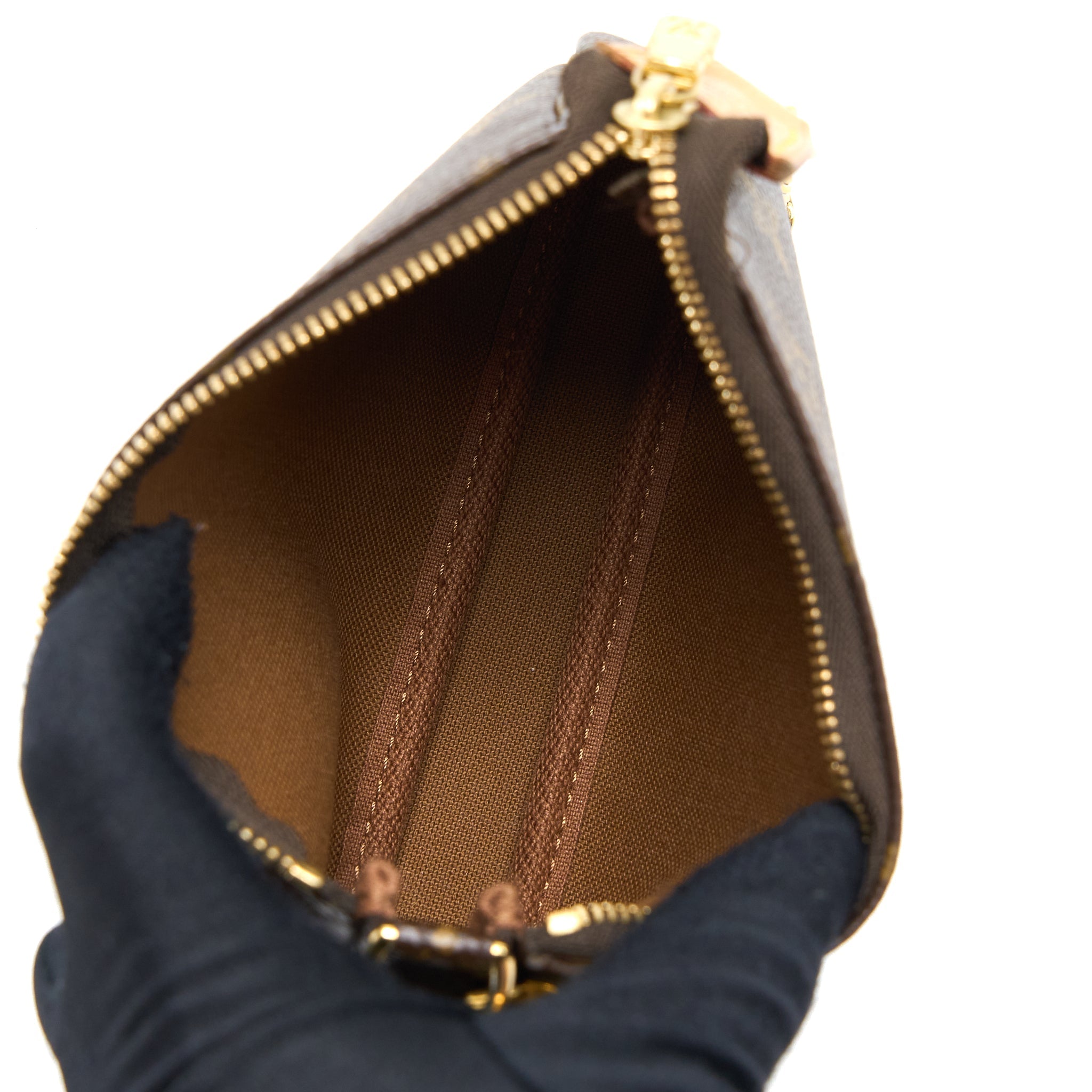 AAA Replica Louis Vuitton LV MINI POCHETTE ACCESSORIES MONOGRAM CANVAS GHW