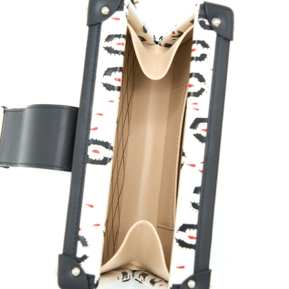 AAA Replica Louis Vuitton LV PETIT MALLET LIMITED EDITION BLACK / WHITE SHW