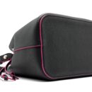 AAA Replica Louis Vuitton LV LOCKME BUCKET BAG CALFSKIN BLACK/PINK SHW