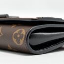 AAA Replica Louis Vuitton LV WILD AT HEART TWIST WALLET ON CHAIN CALFSKIN/MONOGRAM CANVAS MULTICOLOLUR BLACK/SLIVER HARDWARE