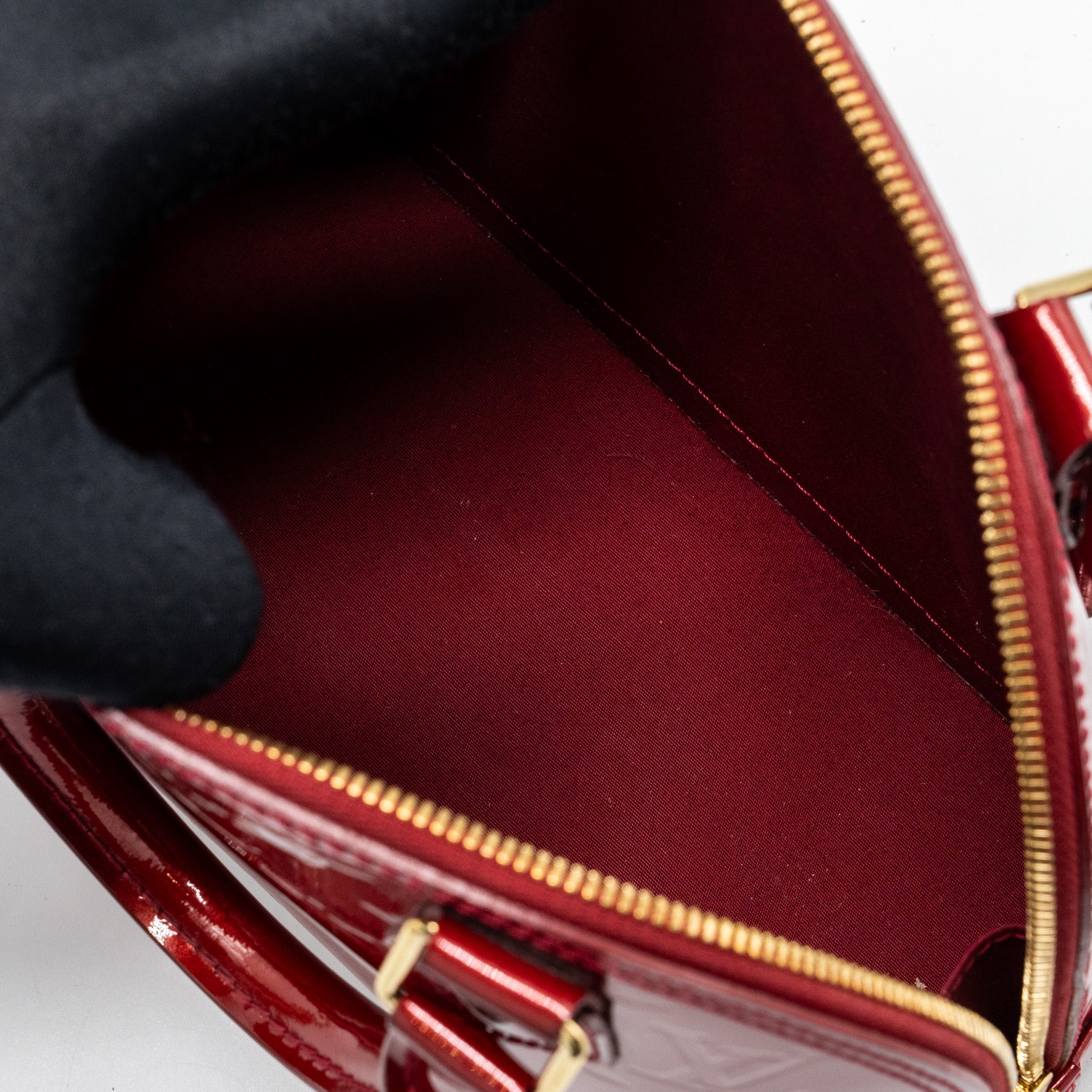 AAA Replica Louis Vuitton LV ALMA BB PATENT RED GHW