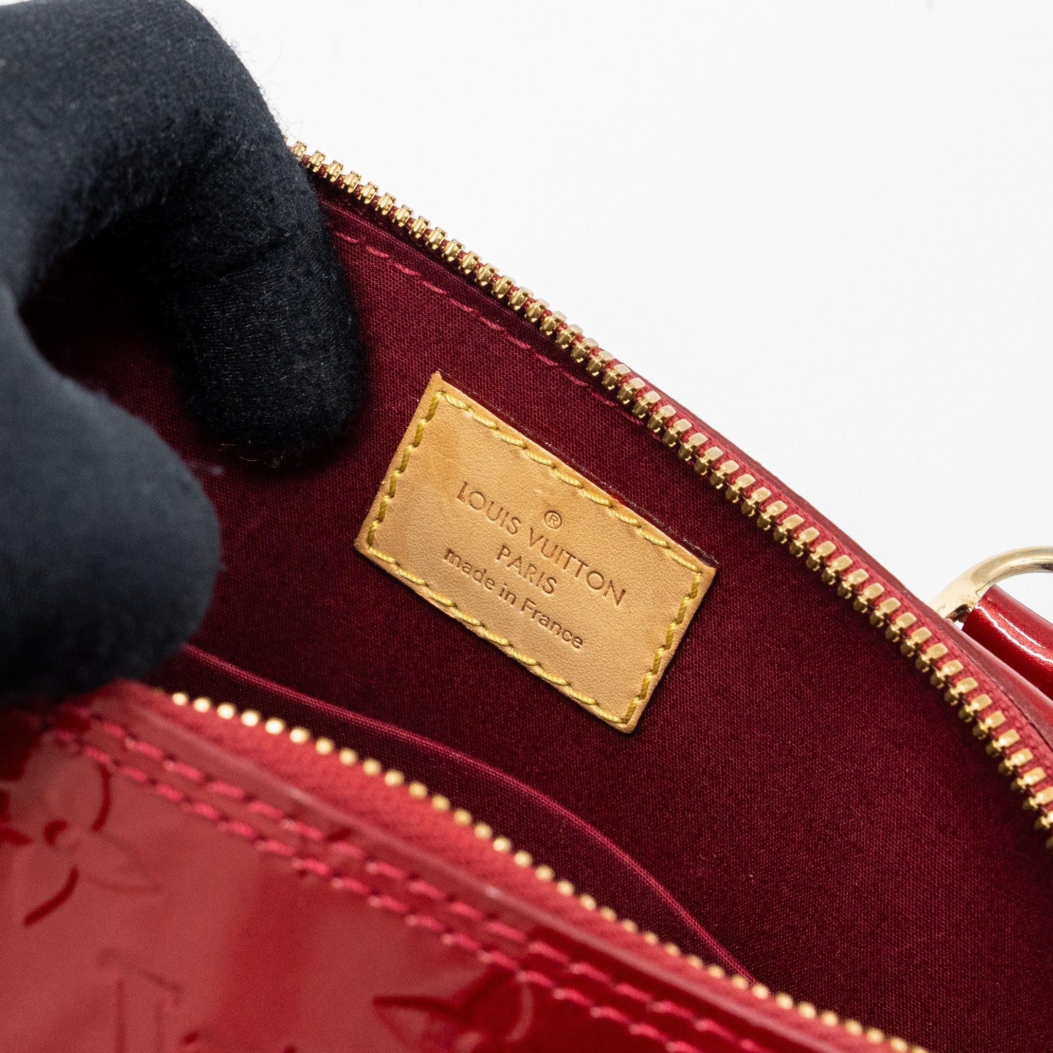 AAA Replica Louis Vuitton LV ALMA BB PATENT RED GHW