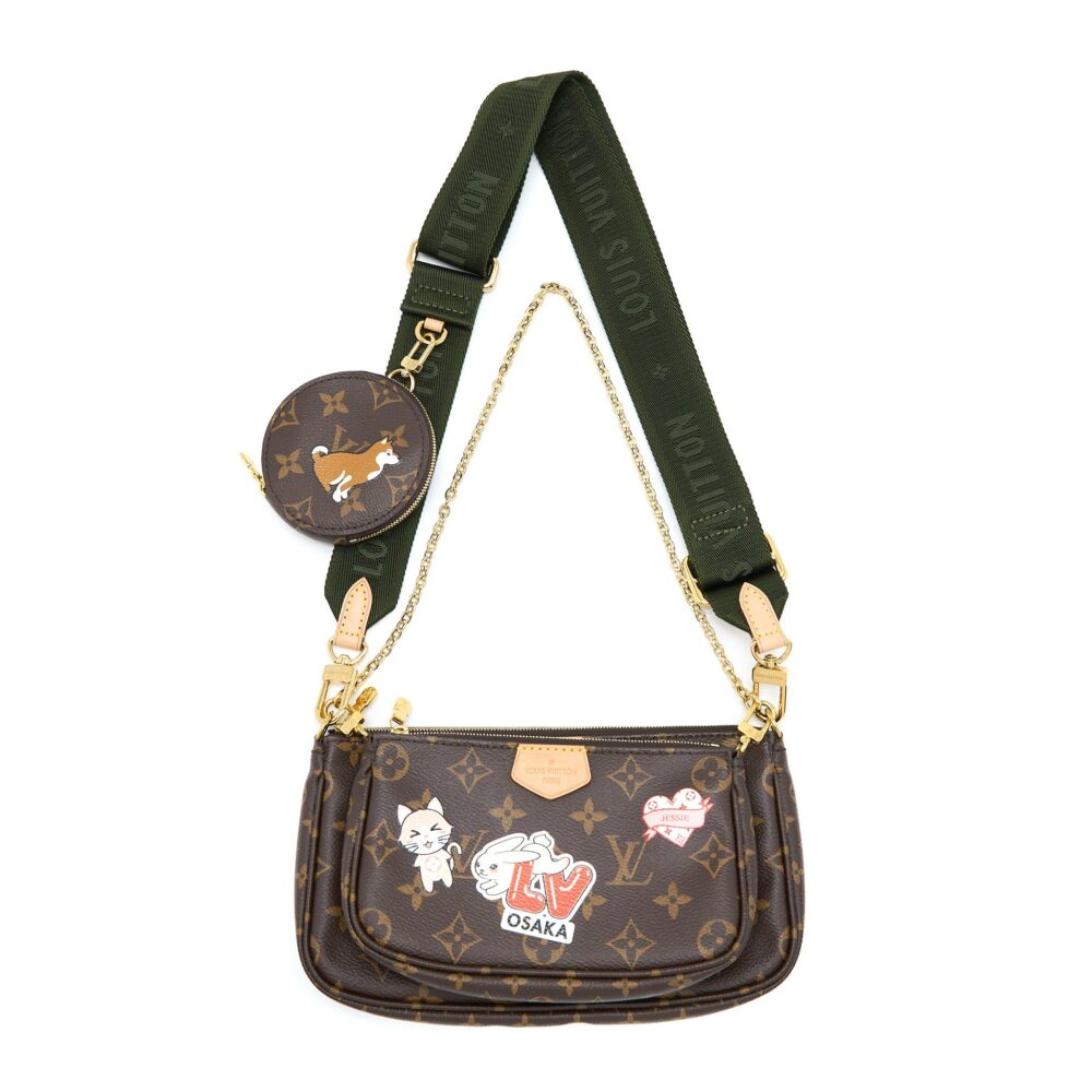 AAA Replica Louis Vuitton LV MULTI POCHETTE LIMITED EDITION MONOGRAM CANVAS MULTICOLOUR GHW