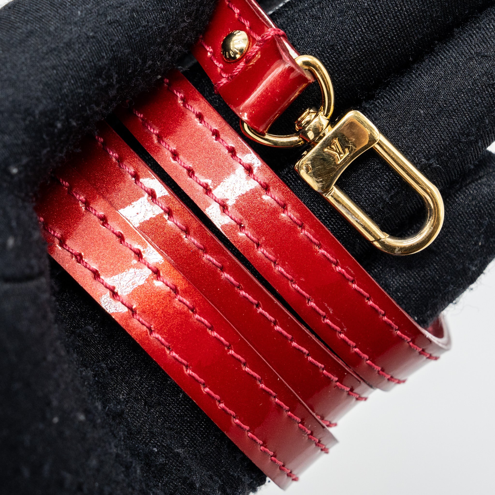AAA Replica Louis Vuitton LV ALMA BB PATENT RED GHW
