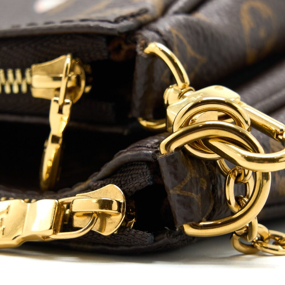 AAA Replica Louis Vuitton LV MULTI POCHETTE LIMITED EDITION MONOGRAM CANVAS MULTICOLOUR GHW