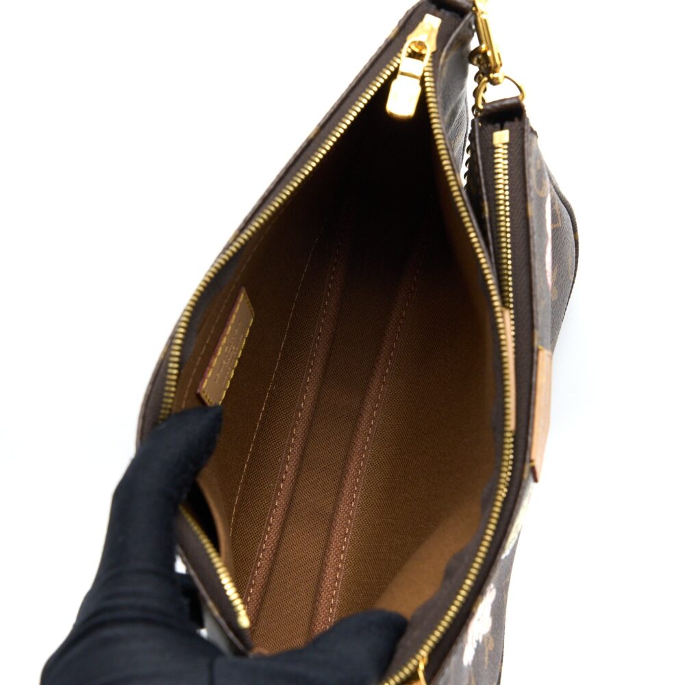 AAA Replica Louis Vuitton LV MULTI POCHETTE LIMITED EDITION MONOGRAM CANVAS MULTICOLOUR GHW