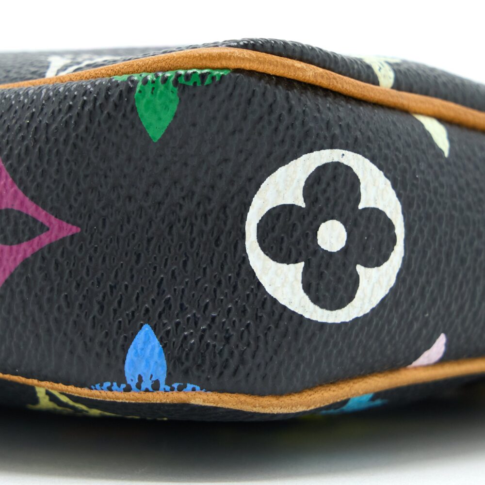 AAA Replica Louis Vuitton LV VINTAGE POCHETTE ACCESSORIES MONOGRAM CANVAS BLACK/MULTICOLOUR GHW