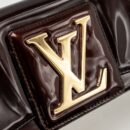 AAA Replica Louis Vuitton LV SOBE CLUTCH PATENT LEATHER DARK PURPLE GHW